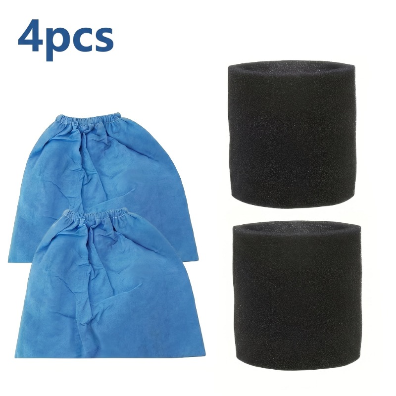 Wet Dry Vacuum Shop - 2 Foam Sleeve Filters + 2
