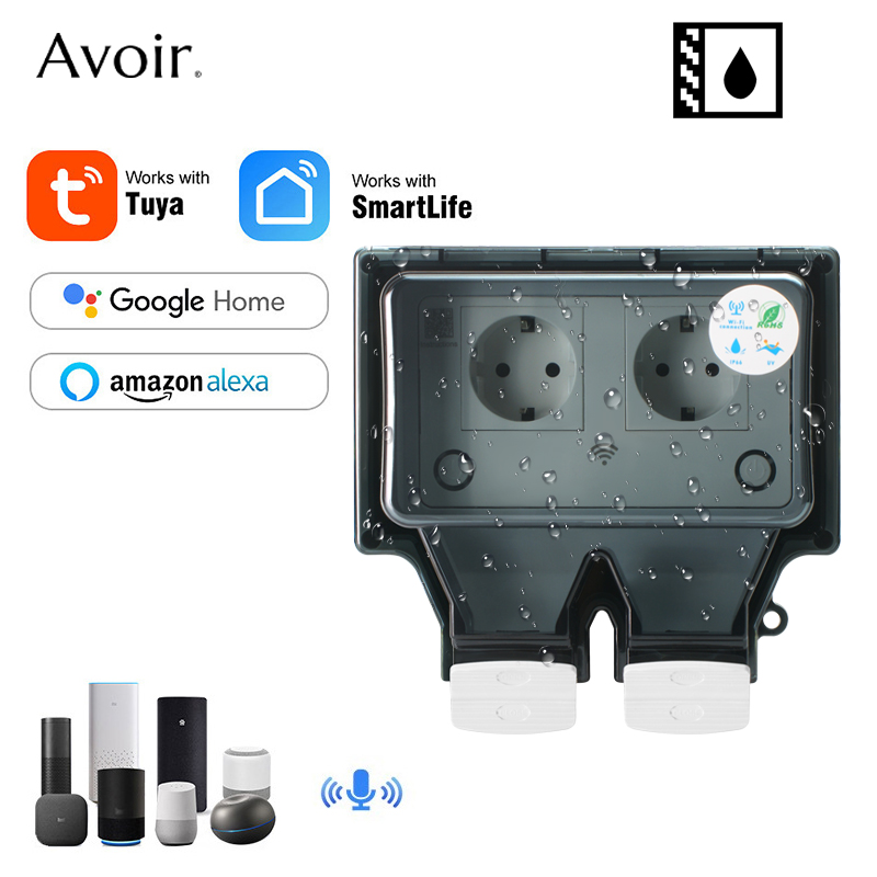 Avoir Tuya Tường Điện Ổ Cắm Ip - đánh giá và giá Outdoor Power Inlet Box