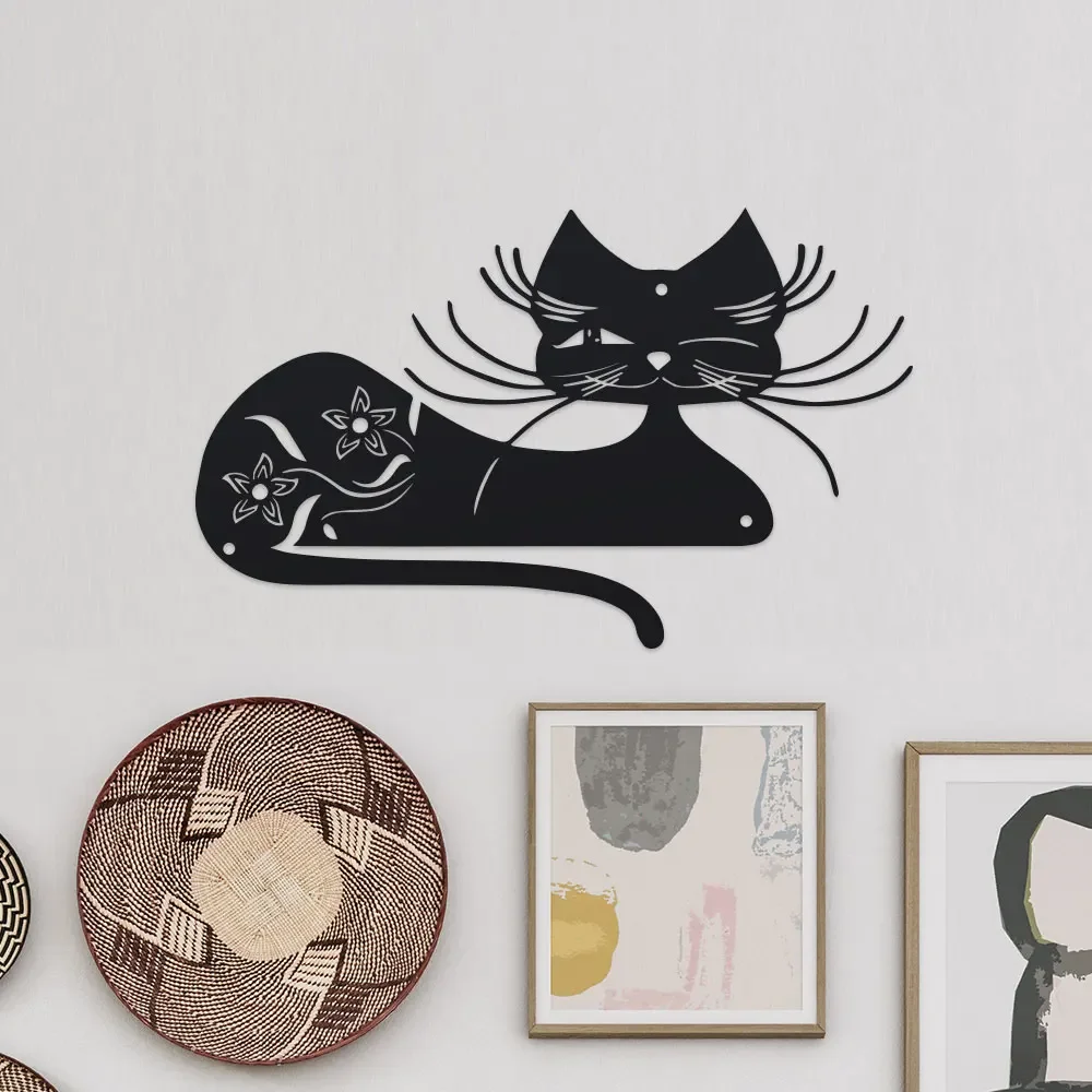 1pc Elegant Black Cat Metal Wa - đánh giá và giá Outdoor Powerwall