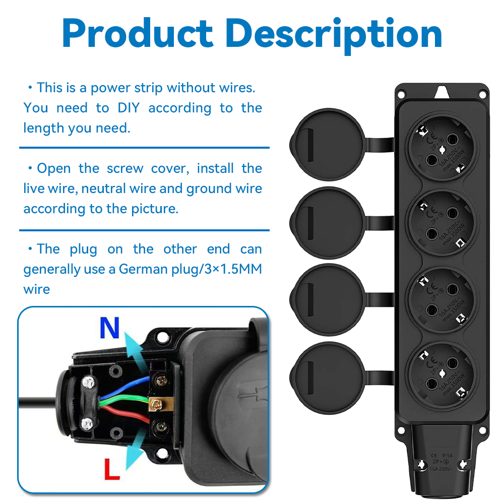 Outdoor Power Strip Waterproof - đánh giá và giá Outdoor Power Inlet Box