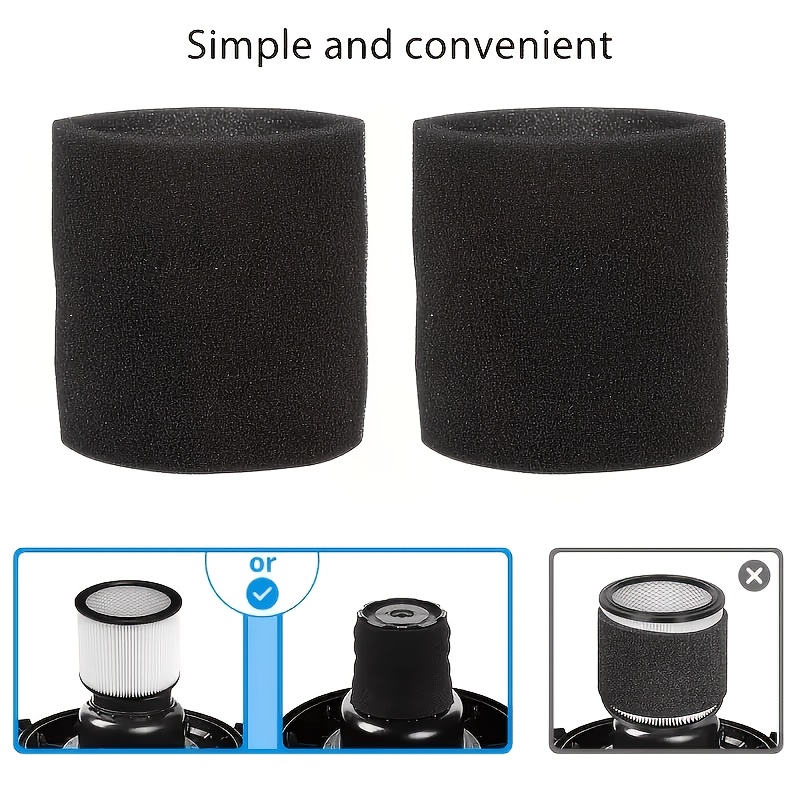 2 Foam Sleeve Filters + 2 Non- - đánh giá và giá Wet Dry Vacuum Shop