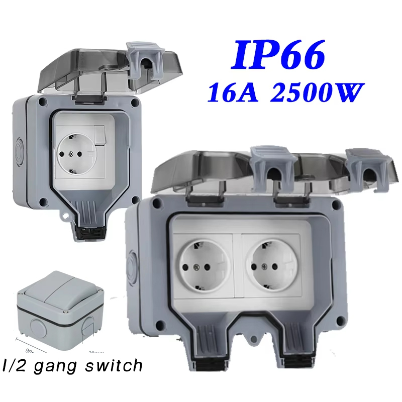 EU KR Outdoor Wall Waterproof  - đánh giá và giá Outdoor Power Inlet Box