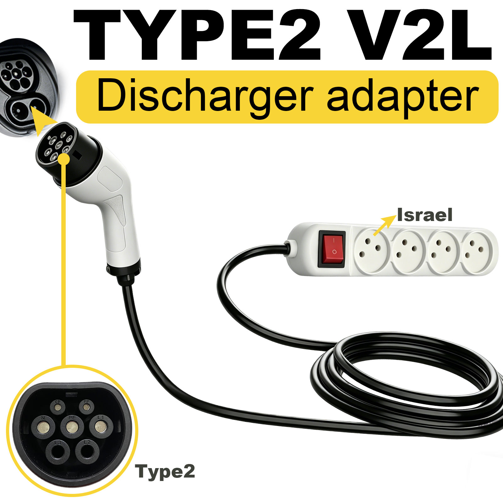 Type2 V2L Discharge Adapter Is - đánh giá và giá Outdoor Powerwall