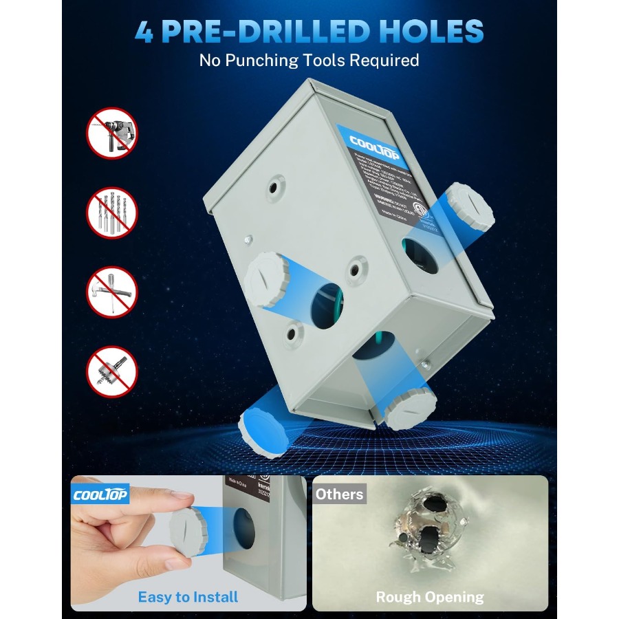 50 Amp Generator Cord and Powe - đánh giá và giá Outdoor Power Inlet Box