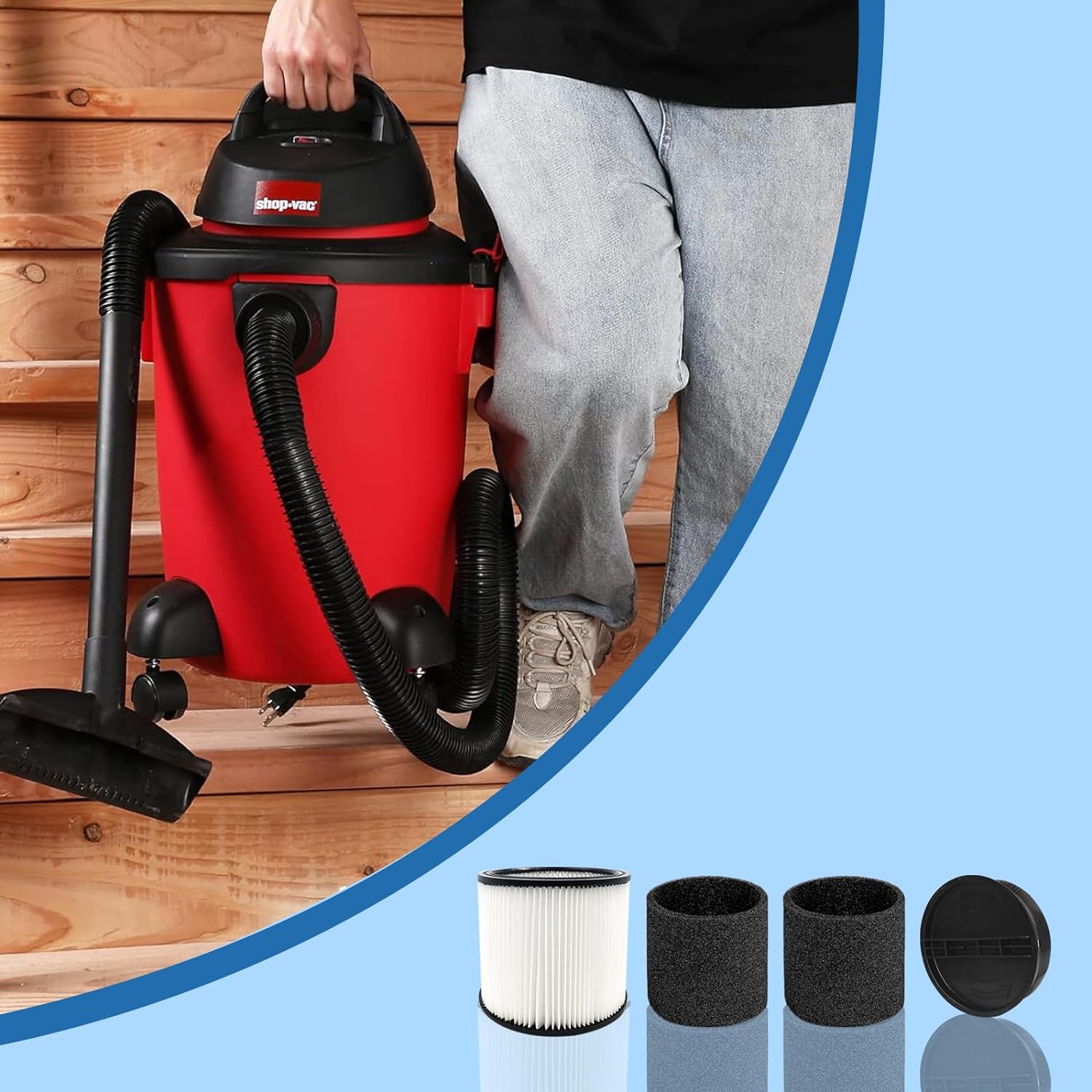 90304 Shop-Vac Filter Replacem - đánh giá và giá Wet Dry Vacuum Shop